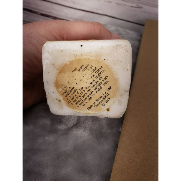 Vintage 1979 KOREA SNP Santa Candle Holiday Joy Merry Christmas Happy New Year - Picture 2 of 7